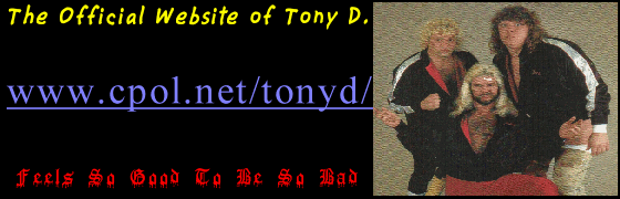 The Official Website of Tony D.